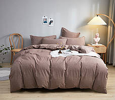 Комплект постільної білизни Love You Варена бавовна моко Євро 200х220 см (62020)