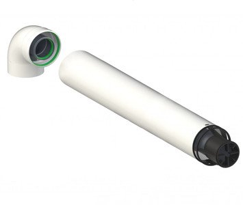 Коаксіальна димохідна труба для котла Fondital 60/100, фото 1