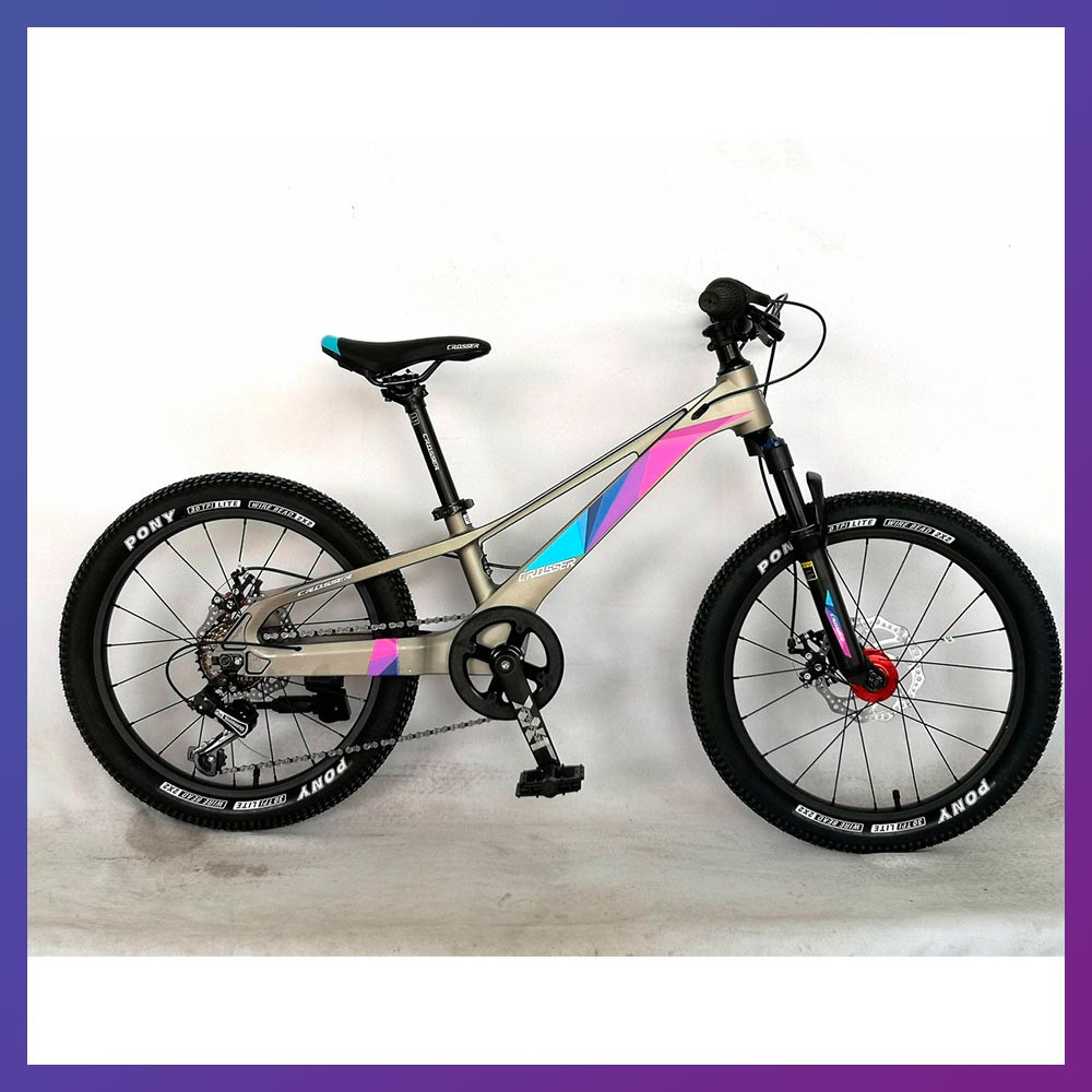 Велосипед дитячий на магнієвій рамі Crosser XMB 20" зріст 130-150 см вік 7 до 11 років сірий