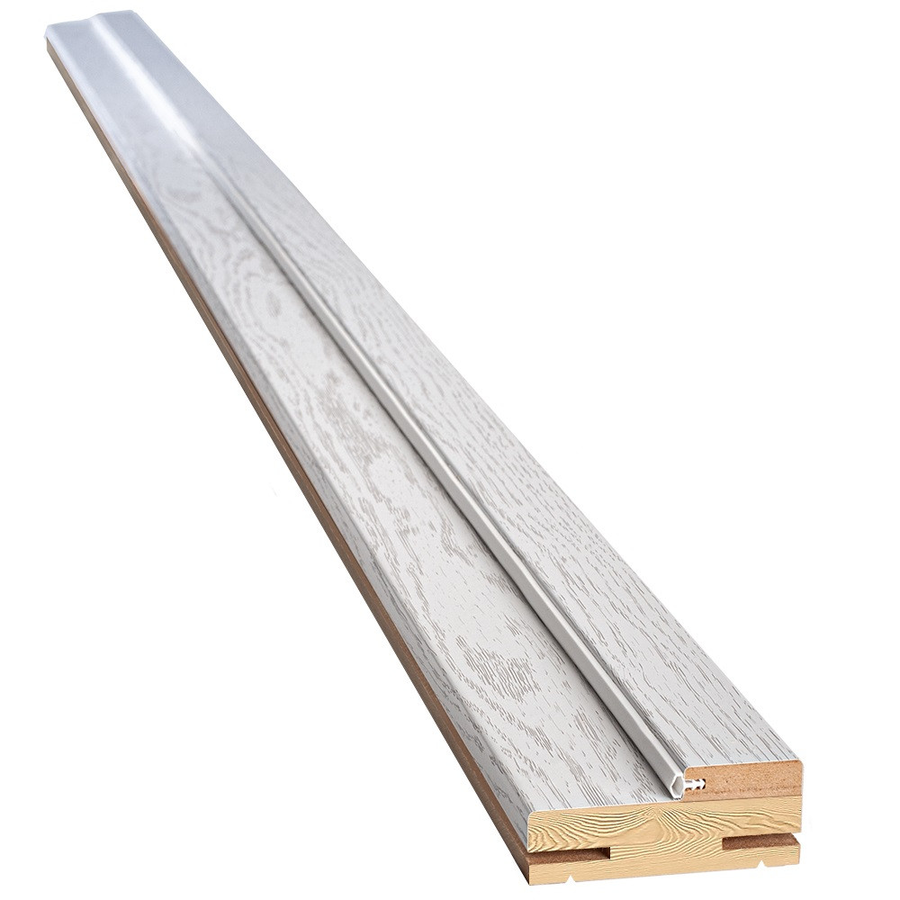 Дверна коробка дерев'яна телескопічна ЧТ МДФ ПВХ Делюкс 80х32 мм Патина сіра (ущільнюючий комплект) 40 Н (153665), фото 1