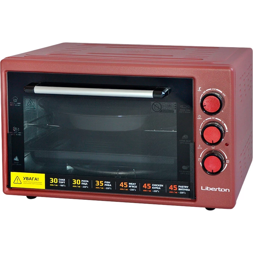 Електродуховка Liberton LEO-420 Red 42 л