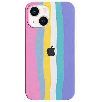 Чохол Silicone Rainbow Case для IPHONE 13 Pink rainbow