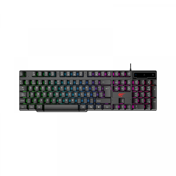 Мембранна клавіатура ігрова дротова HAVIT HV-KB504L Black