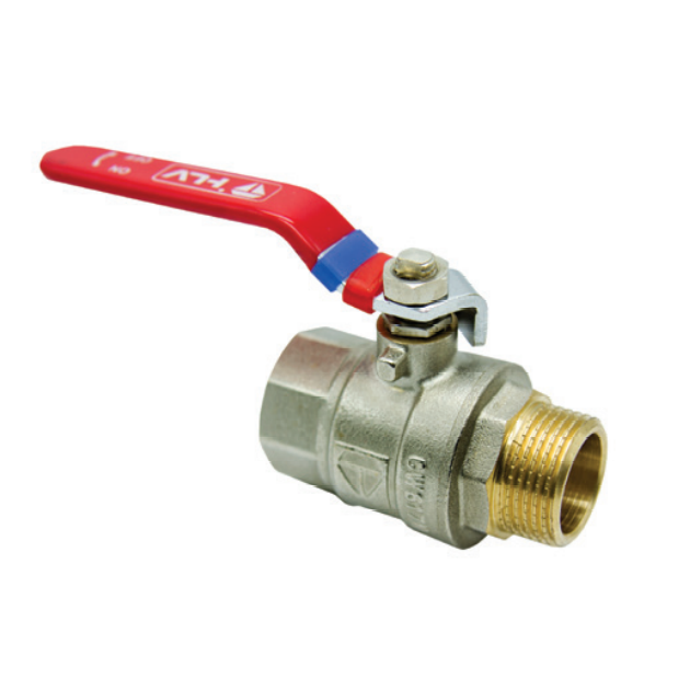 Кран шаровий HLV Optima 1 1/4" (рукоятка-важіль, внутрішнє-зовнішнє різьблення)