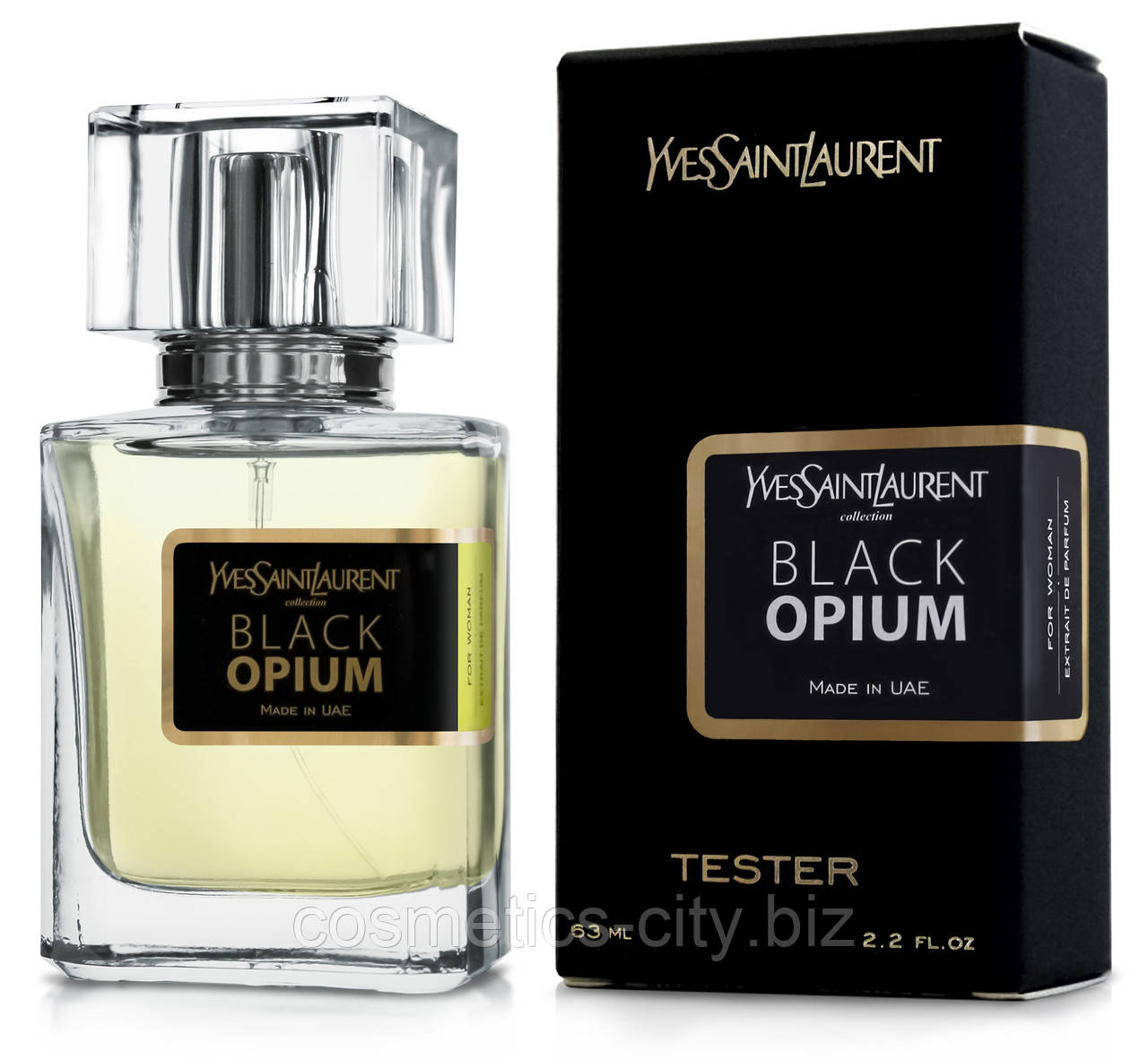 Тестер жіночий Yves Saint Laurent Black Opium, 63 мл.