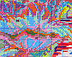 Набір для вишивання за нанесеною на канву схемою "Mandarin duck in the lotus pond". AIDA 14CT printed 37*27 см, фото 9