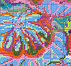 Набір для вишивання за нанесеною на канву схемою "Mandarin duck in the lotus pond". AIDA 14CT printed 37*27 см, фото 8