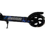 Самокат Scale Sports Scooter City 460 (USA) Чорний + Дзвінок, LED-ліхтарик, фото 3