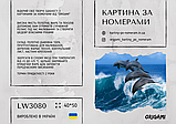 Картина за номерами Origami Дельфіни в морі LW 3080 40*50 виробництво Україна, фото 3