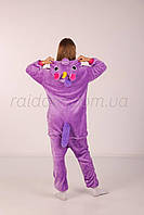 Пижама кигуруми для детей Единорог фиолетовый, Костюм кигуруми единорога (1011)