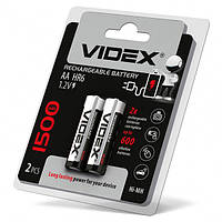 Акумулятори нікель-метал-гідридний Videx HR6/AA 1500 mAh double blister/2шт