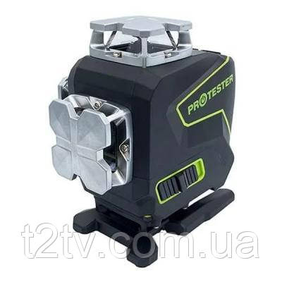 Лазерний нівелір Protester PREMIUM, 4x360°2xH360/2xV360, LCD-дисплей, Bluetooth, пульт (LL516G)