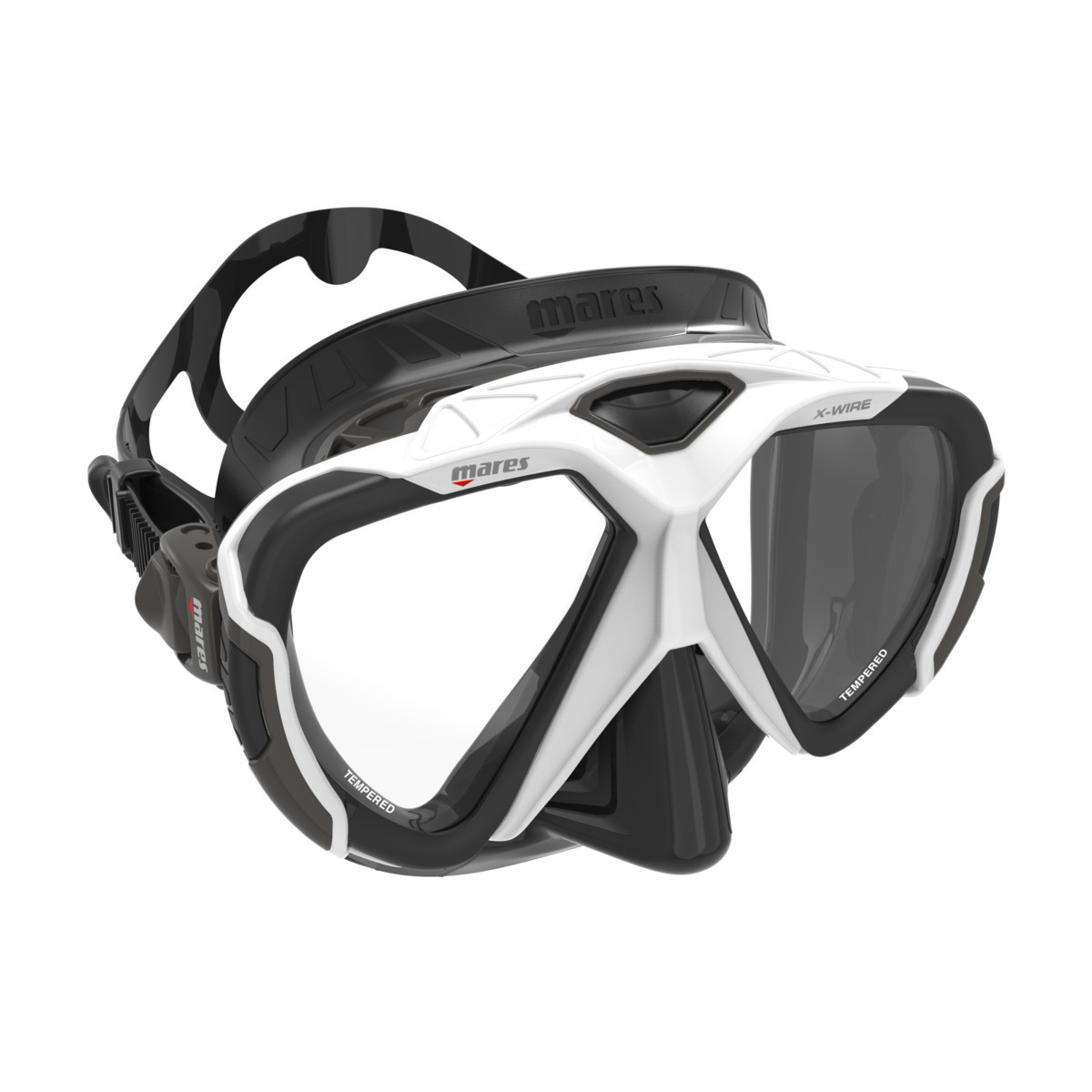 Маска для дайвінгу Mares X-WIRE білий-сірий/чорний 411068.WHGBK