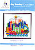 Набір для вишивання за нанесеною на канву схемою  "Cityscape-Seattle". AIDA 14CT printed 22*21 см, фото 2