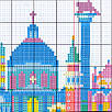 Набір для вишивання за нанесеною на канву схемою "Cityscape-Venice". AIDA 14CT printed 28*21 см, фото 5