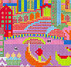 Набір для вишивання за нанесеною на канву схемою "Cityscape-Venice". AIDA 14CT printed 28*21 см, фото 9