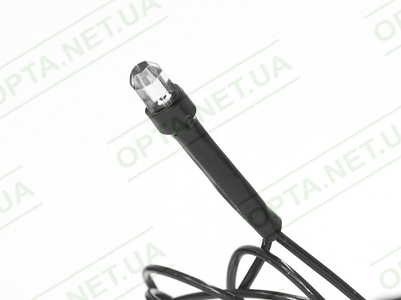 Гирлянда чорний провід лампа Рубинка 300LED (білий) LED300W-7