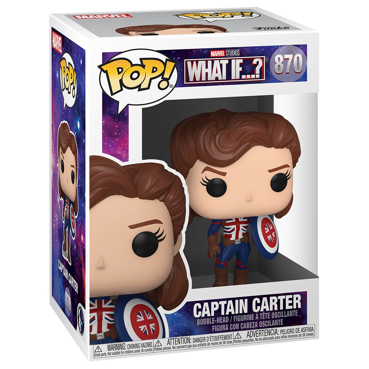 Колекційна фігурка Funko POP! Bobble Marvel What If Captain Carter