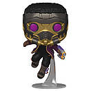Колекційна фігурка Funko POP! Bobble Marvel What If T'Challa Star-Lord, фото 2