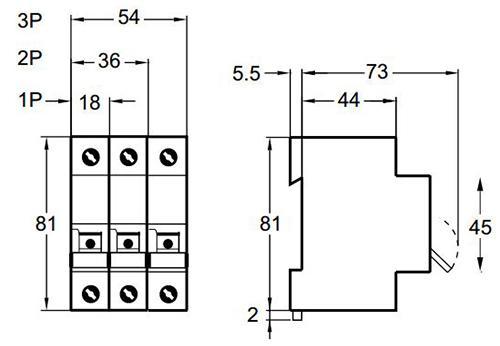 Автоматический выключатель 20А 4,5кА 3 полюса тип C 11224 Домовой ВА63 Schneider Electric - фото 2 - id-p1501942413