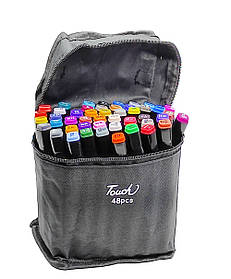 Скетч маркери двосторонні в чохлі 48 кольорів 0934326