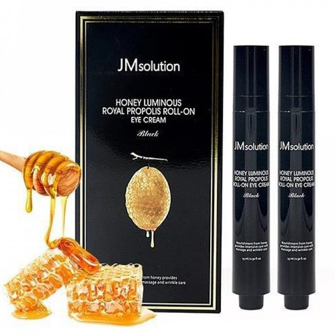 Крем-ролер для очей із прополісом JMsolution Honey Luminous Royal Propolis Roll-On Eye Cream 2х15 мл