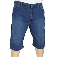 Сині чоловічі джинсові шорти у великому розмірі Cen-cor 1630-SBT Blue
