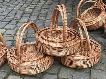 Набір корзин «подарунковий» цільна лоза. 3шт.