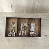 Органайзер для викладки приладів 47,5х30х15см 3мм, фото 3