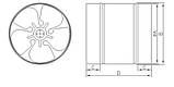 Вентилятор канальний осьовий "Dospel WB 150", фото 8