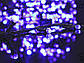 Гірлянда Рубинка велика 500LED (синій) LED500B-8 (чорний дріт), фото 4