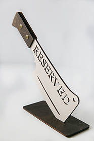 Табличка Сокира, стіл зайнятий 25х27мм 5мм