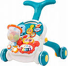 Дитяча каталка-ходунки бизиборд з ігровою панеллю і музикою синя HB 0008/0828 AB, фото 2