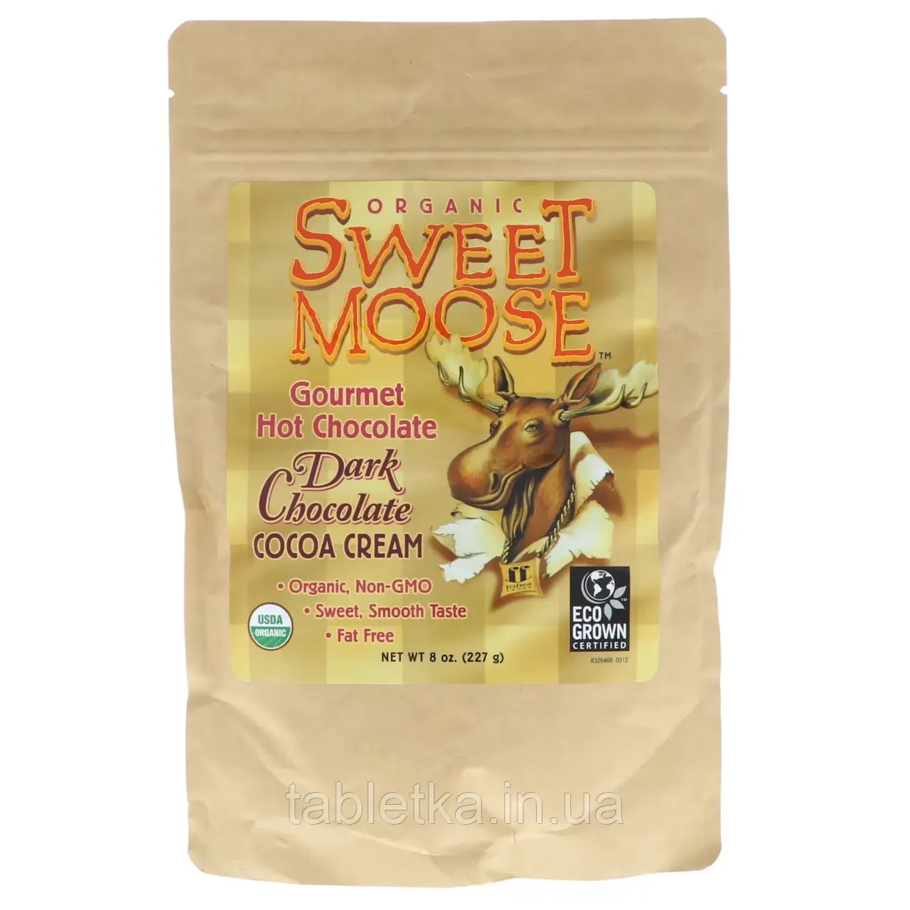 FunFresh Foods, Sweet Moose, Gourmet Hot Chocolate, Dark Chocolate Cocoa Cream, 8 oz (227 g) (Discontinued