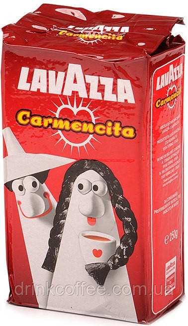 Кава мелена Lavazza Carmencita, 50% Арабіка/50% Робуста, Італія, 250 г