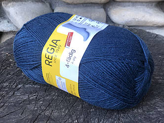 Однотонна носкова пряжа Regia 4-fadig 100 g