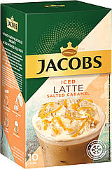 Капучино Jacobs Iced Latte Salted Caramel із солоною карамеллю 10 x 21,3 г