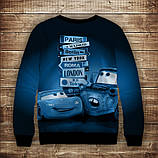 Світшот з 3D принтом на тему Тачки Cars ВСІ Розміри, фото 2