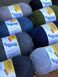 Однотонна шкарпеткова пряжа Schachenmayr Regia 6-fadig /375м,150g