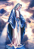 Набор Алмазная мозаика вышивка 40х50 "Икона Святой Девы Марии" (квадратные стразы, полная выкладка, на