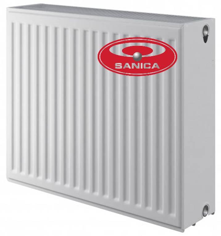 Радіатор сталевий Sanica 33 тип 500x500 бічне підключення