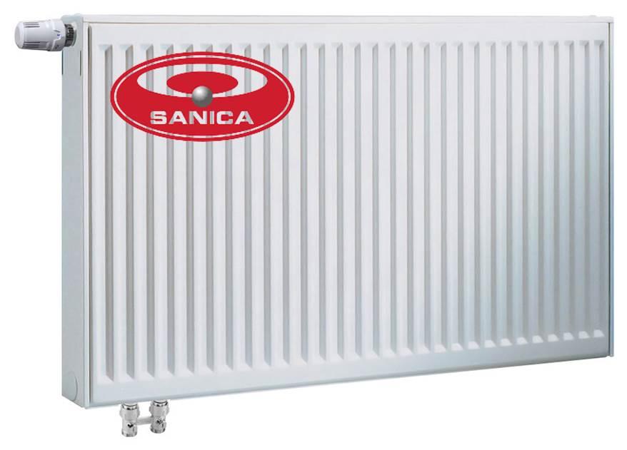 Радіатор сталевий Sanica 22 тип 500х1700 нижнє підключення, фото 1