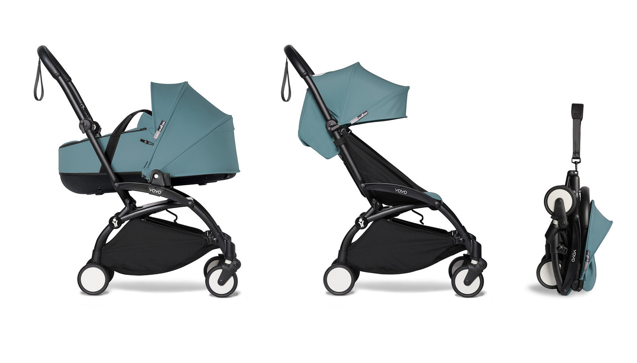 Коляска 2 в 1 BABYZEN YOYO2 з люлькою Bassinet (шассі Black) Морська хвиля