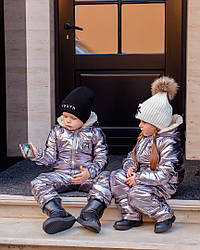 Зимовий дитячий костюм для хлопчиків і дівчаток, розміри на зріст 104 — 128