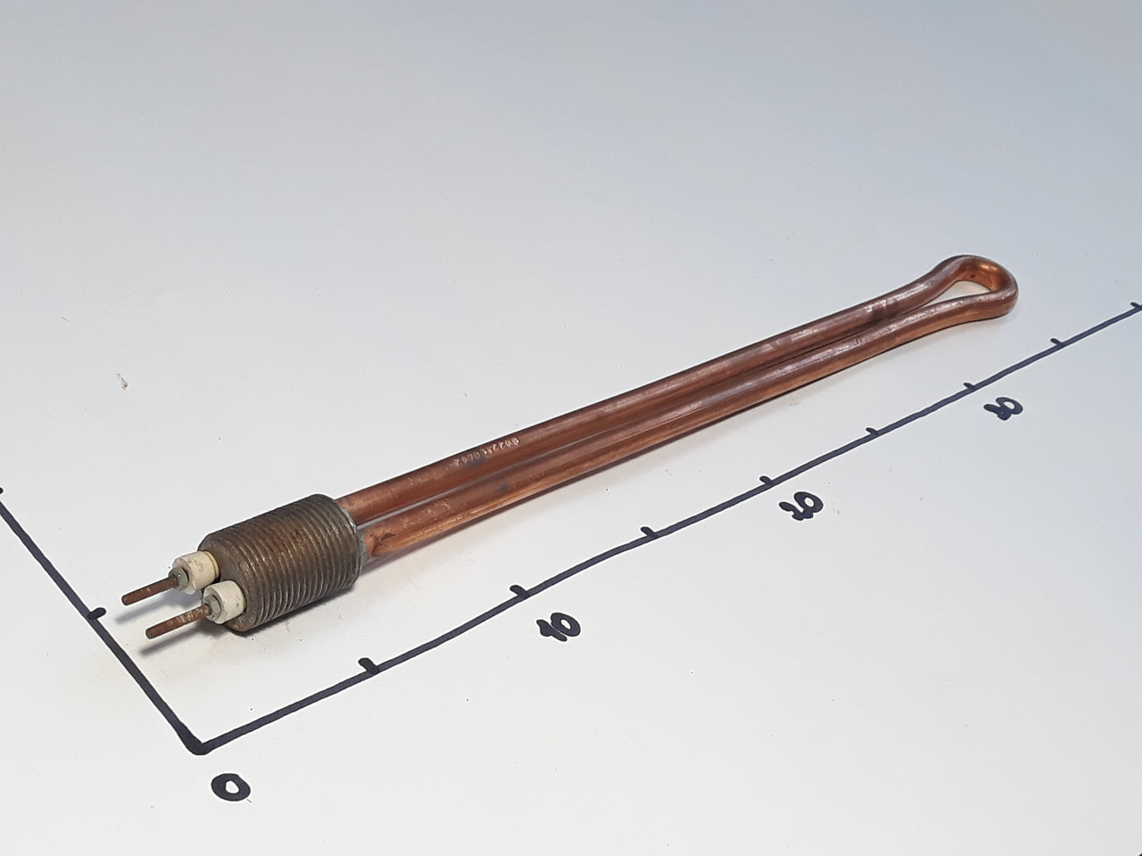 ТЭН для радиатора 2500w с резьбой 3/4" (Украина) Zipexpert, фото 1