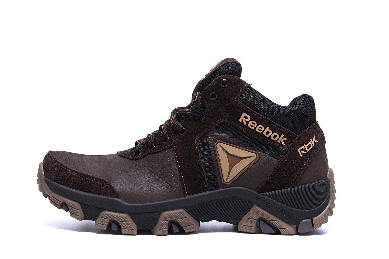 Чоловічі зимові шкіряні черевики Reebok Crossfit Brown, коричневі