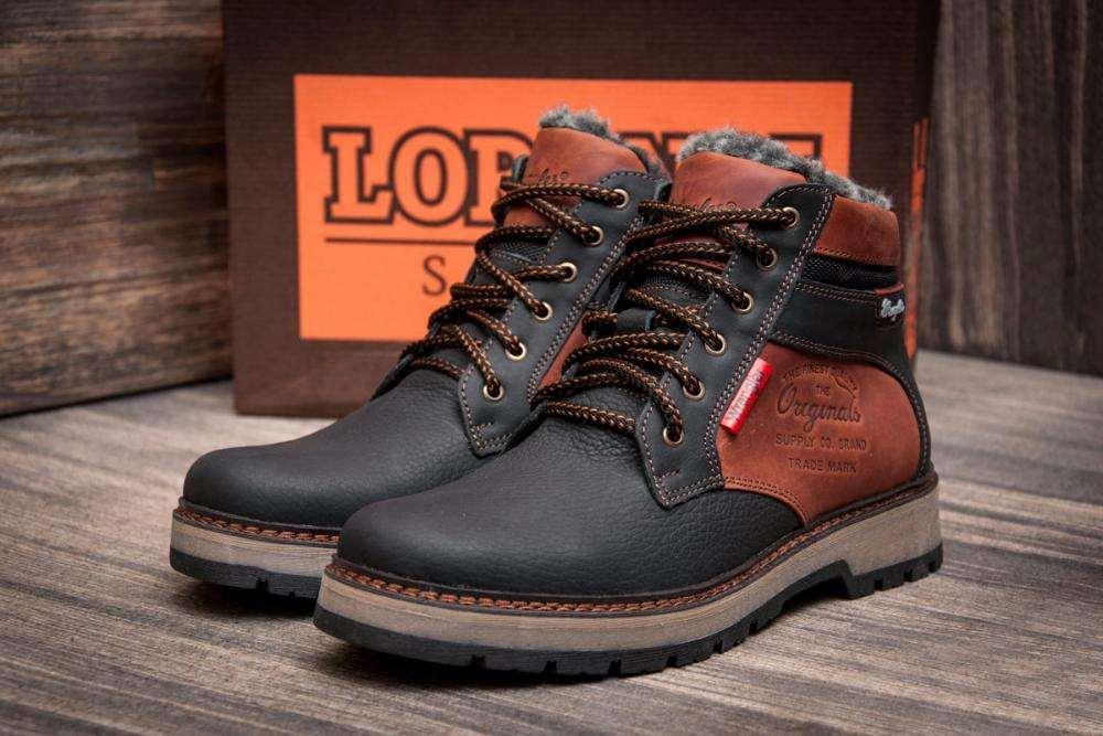 Мужские зимние кожаные ботинки Wrangler Arizona Brown, коричневые