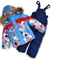 Куртка комбінезон р.80 - 86 комплект зимовий для хлопчика дівчинки