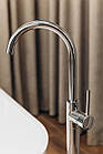 Кран для ванны смеситель напольный отдельно стоящий Brone Uno CHROME PLATED, фото 4