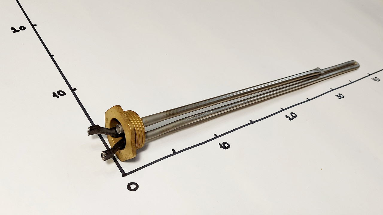 ТЭН для радиатора 1200w с левой резьбой 1"  Kawai Zipexpert, фото 1